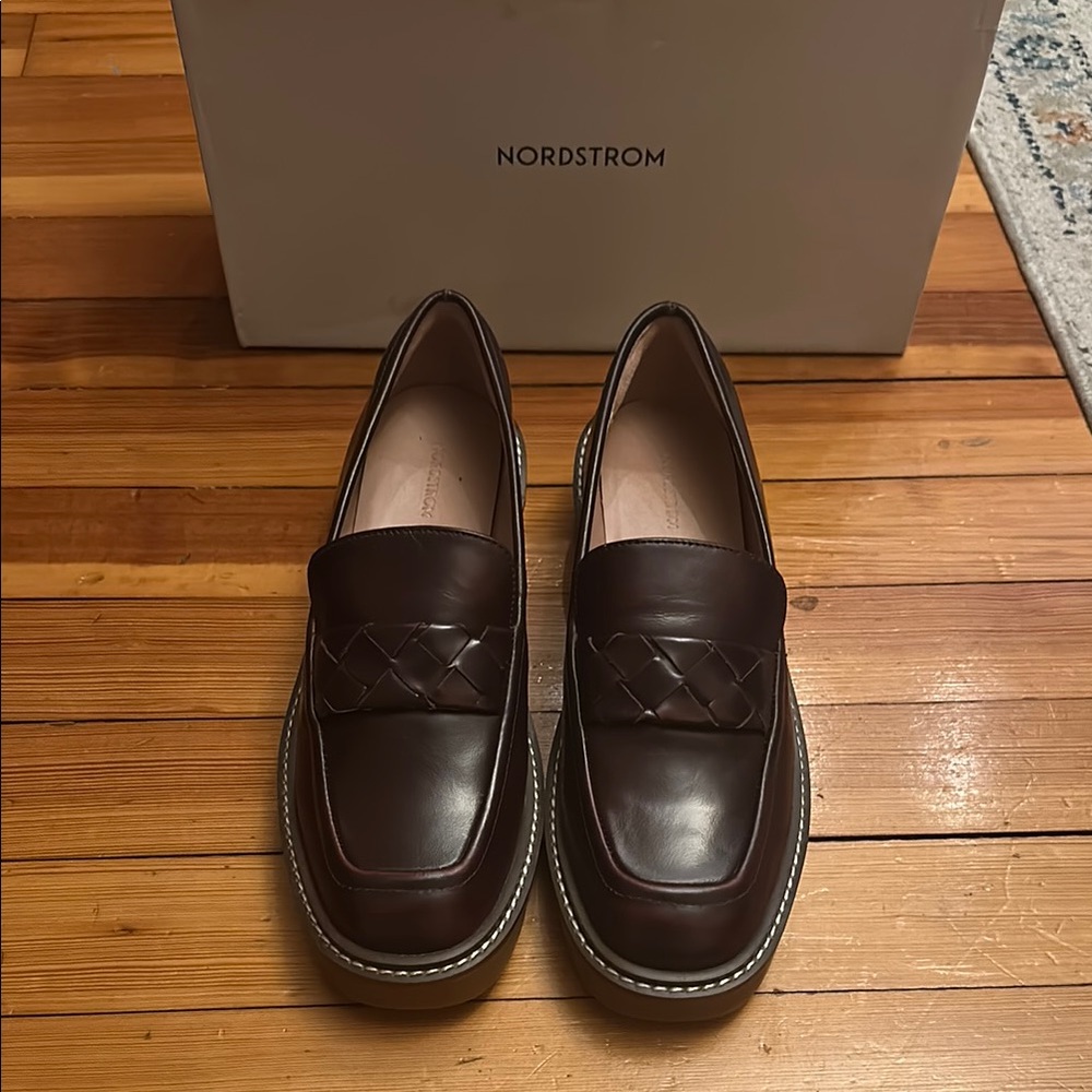 Nordstrom Women’s Burgundy Leather Loafers
